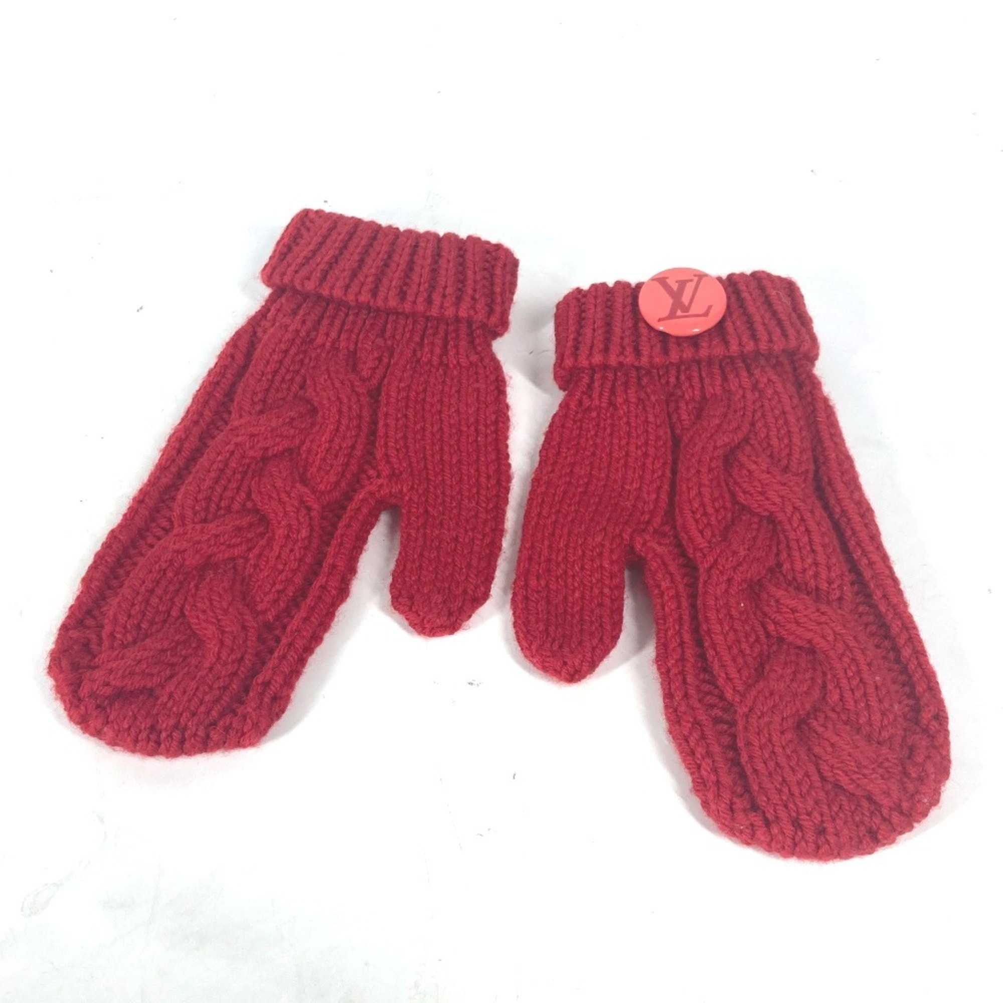 Louis Vuitton Louis Vuitton Logo Mittens Accessories Badge Included Gloves Wo...